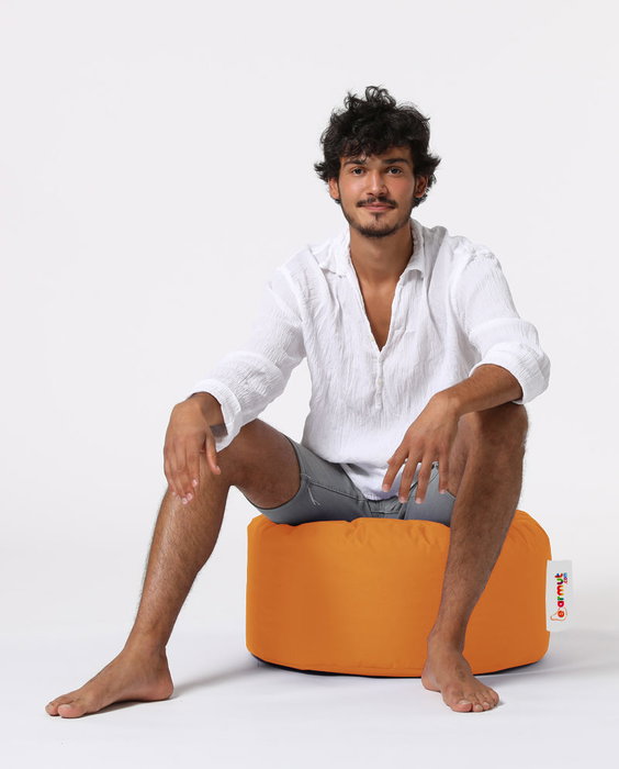 Atelier Del Sofa Puf Redondo Naranja